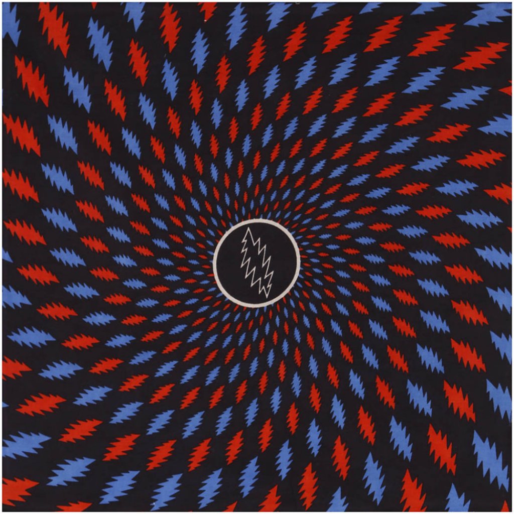 Grateful Dead Lightning Bolt Bandana  Officially Licensed  22 X 22  Brand New